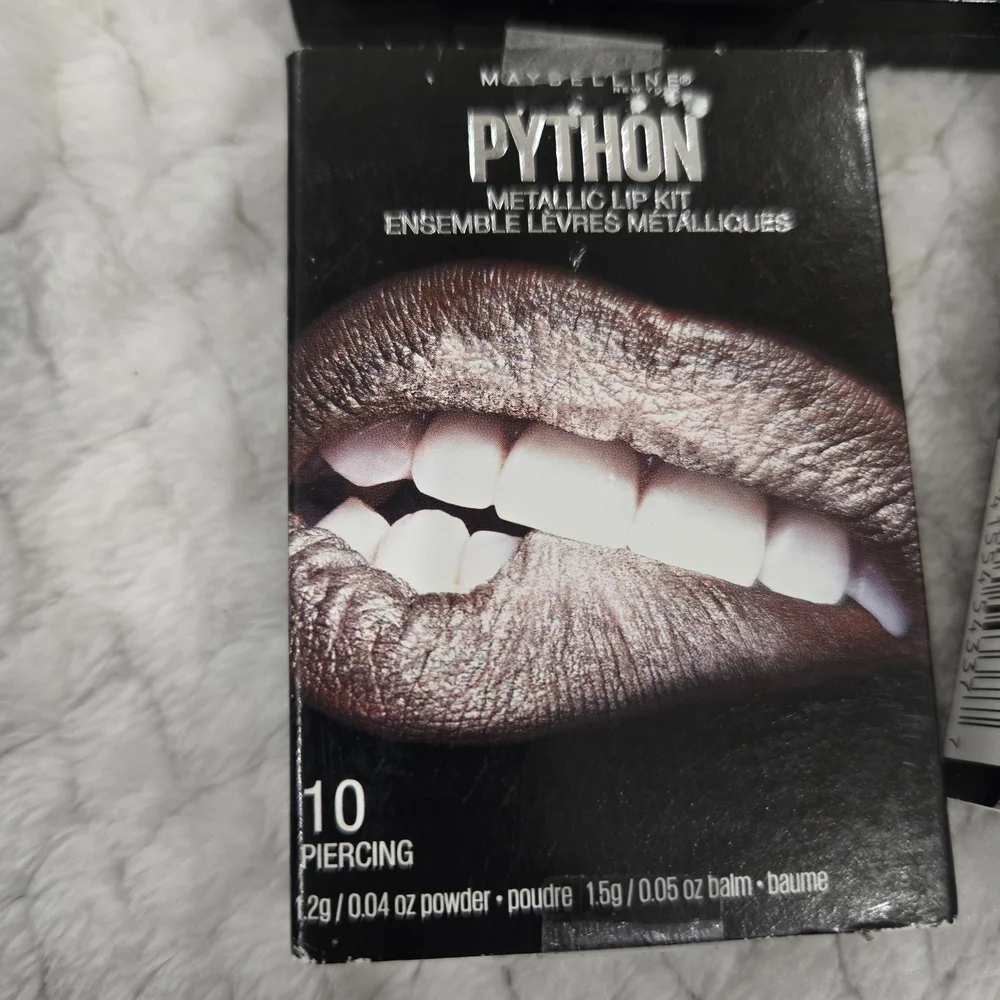 Maybelline Python Lip Kit + Profusion Eyeshadow Palette Makeup Bundle Lot New